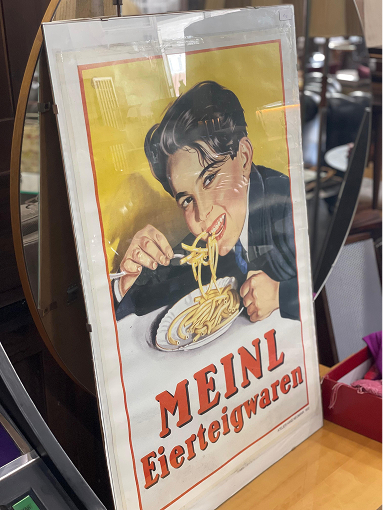 Altes Meinl Eierteigwaren Schild